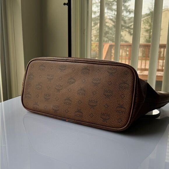 MCM Visetos Striped Shopper Tote Bag - Picture 5 of 16